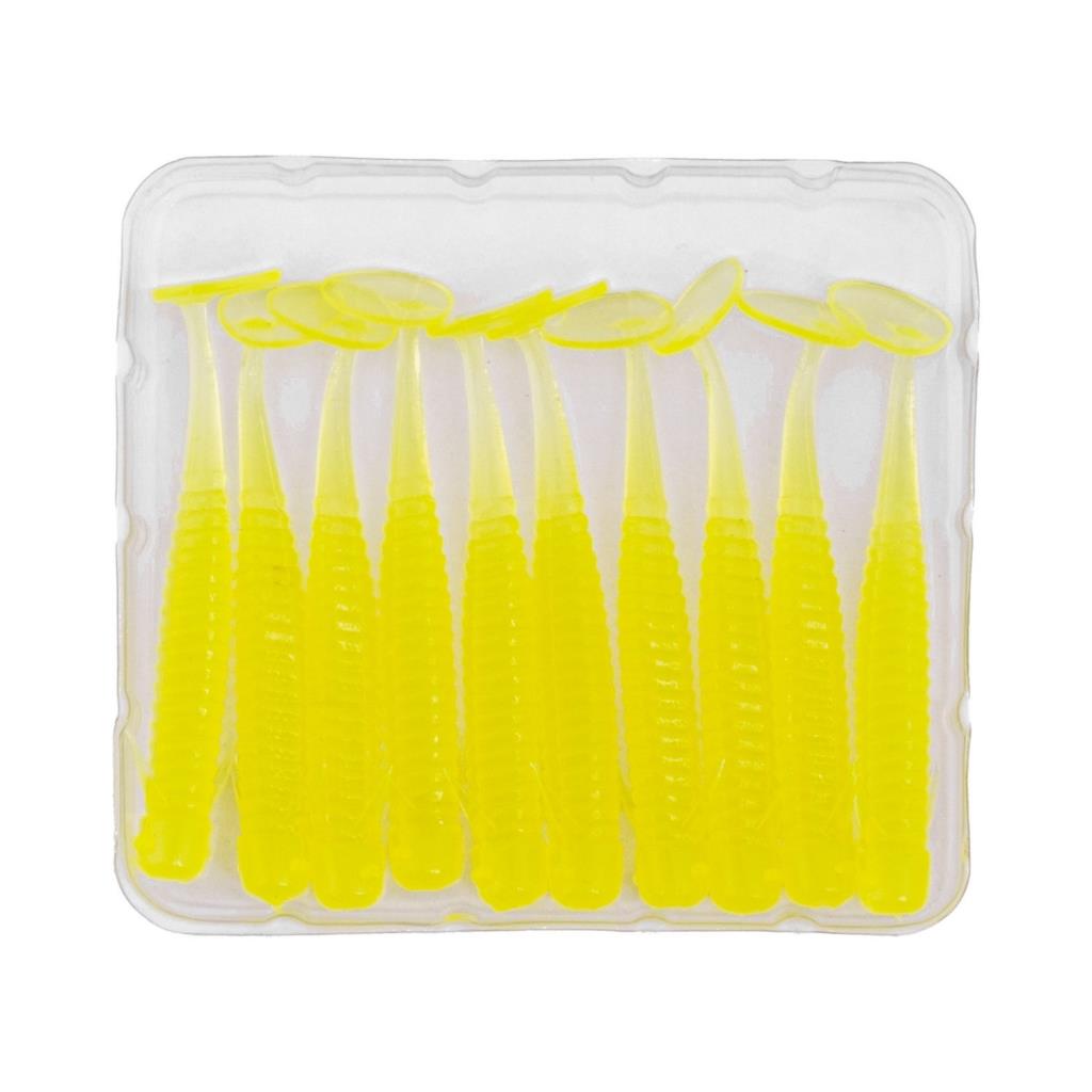 Silikon Kurt Yem - 1g 50mm - Fishack Wormix - 10 Adet - Fluo Green - UV Silikon