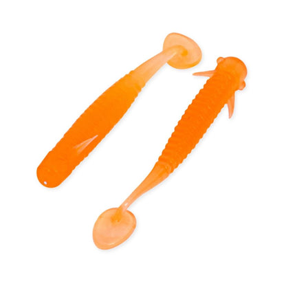 Silikon Kurt Yem - 1g 50mm - Fishack Wormix - 10 Adet - Orange - UV Silikon