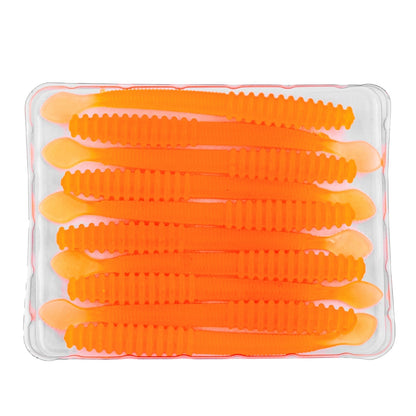 Silikon Kurt Yem - 2,2g 87mm - Fishack Wormix - 10 Adet - UV - Orange