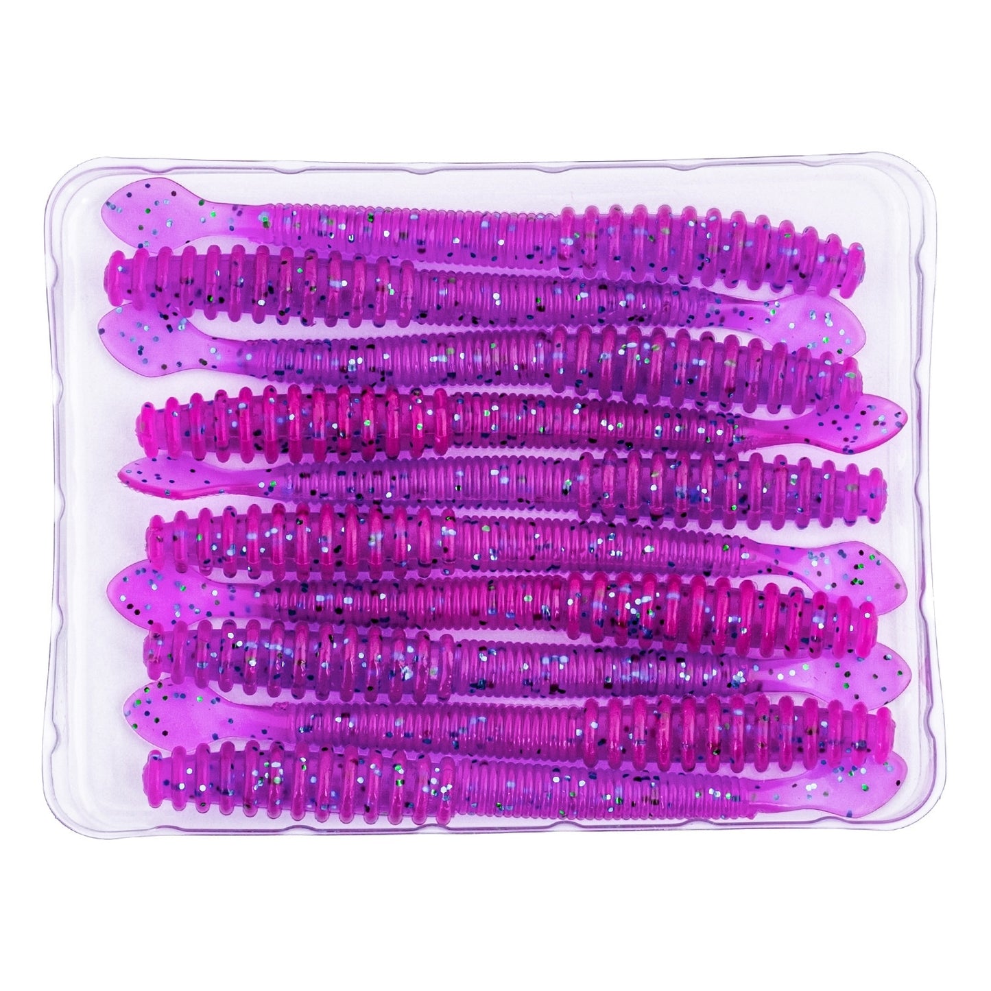 Silikon Kurt Yem - 2,2g 87mm - Fishack Wormix - 10 Adet - UV - Purple