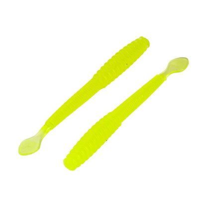 Silikon Kurt Yem - 2,2g 87mm - Fishack Wormix - Fluo Green - UV Silikon