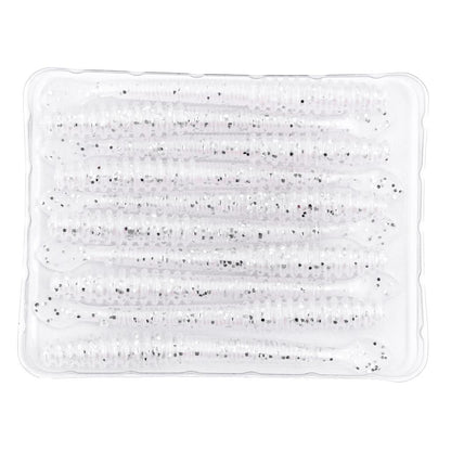 Silikon Kurt Yem - 2,2g 87mm - Fishack Wormix - Silver White