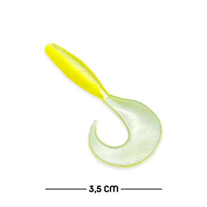 Silikon Kurt Yem - 35mm - Sarı/Beyaz - Yumy (18035-463)