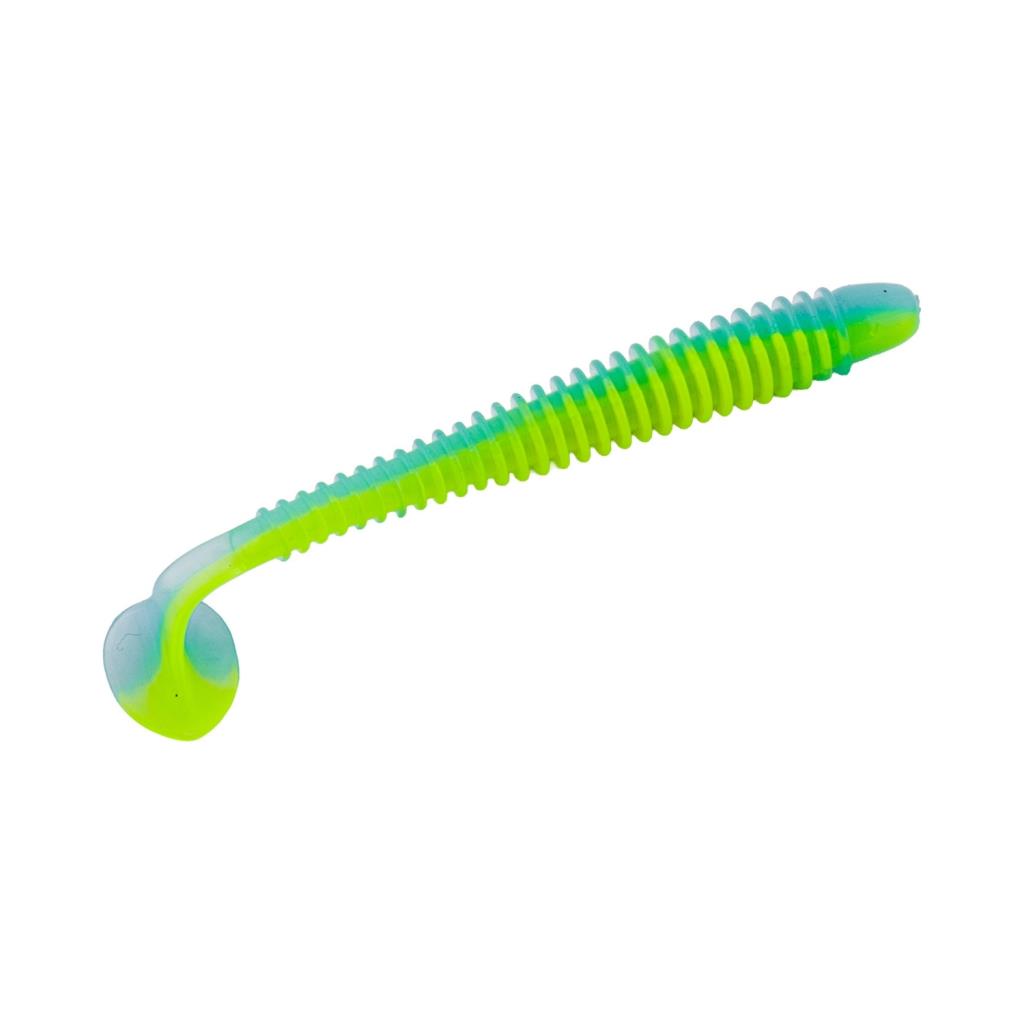 Silikon Kurt Yem - 4,2g 105mm - Turna/Levrek Silikonu - 1 Adet - Mavi/Yeşil - Karides Kokulu