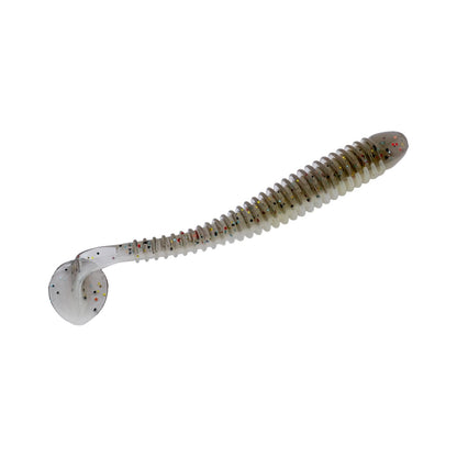 Silikon Kurt Yem - 4,2g 105mm - Turna/Levrek Silikonu - 10 Adet - Gri/Beyaz