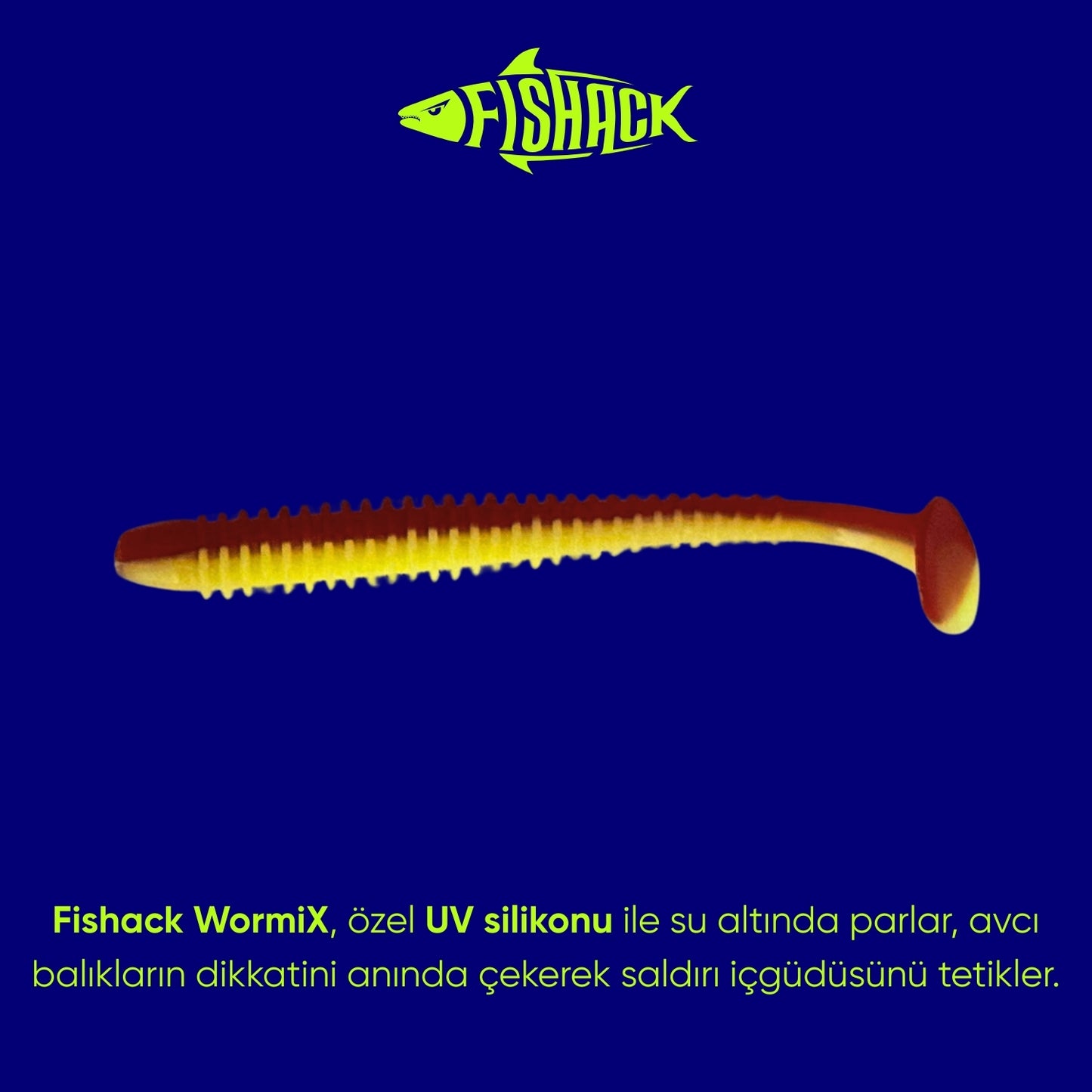Silikon Kurt Yem - 4,2g 105mm - Turna/Levrek Silikonu - 10 Adet - Kırmızı/Sarı
