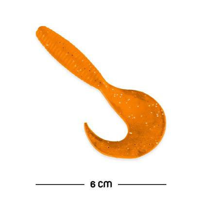 Silikon Kurt Yem - 60mm - Turuncu - Yumy (18065-SM024-10)