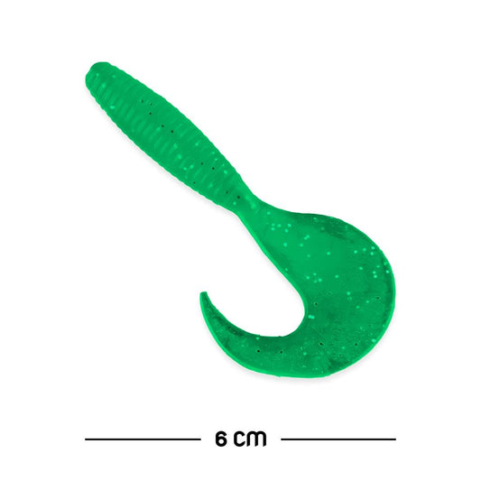 Silikon Kurt Yem - 60mm - Yeşil - Yumy (18065-SM024-02)