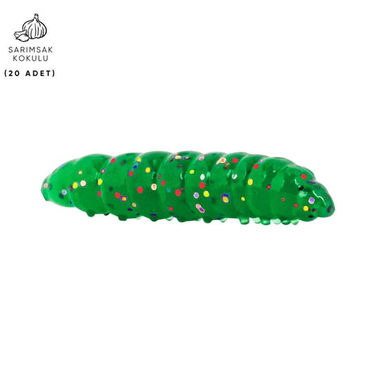 Silikon Kurt Yem - Fishack - 35mm - Sarımsak Kokulu - 20 Adet - Jungle - Trout Bait