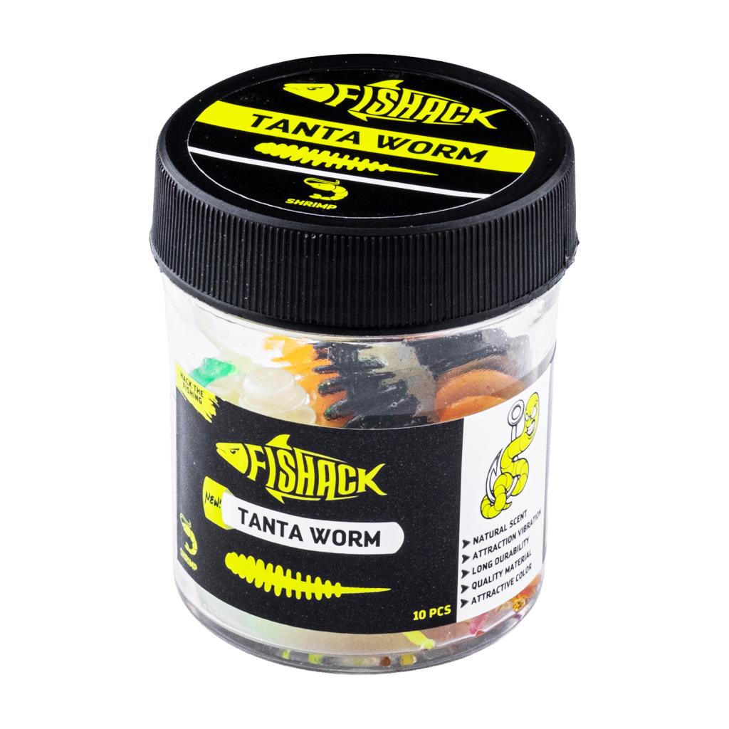 Silikon Kurt Yem - LRF Tanta Alabalık Yemi - 0,9g 55mm - Fishack - Karides Kokulu