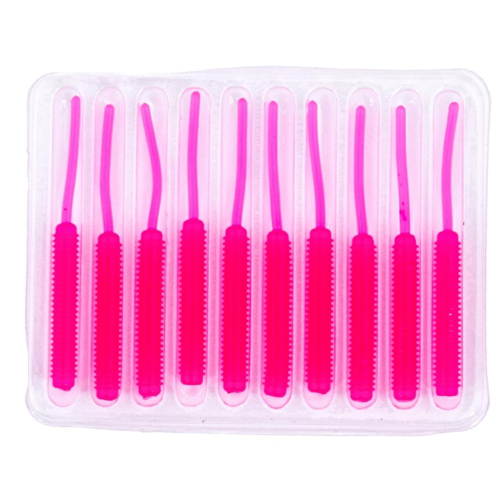 Silikon Kurt Yem - LRF Yem - 1g 52mm - Fishack Wormix - 10 Adet - Pink - UV Silikon
