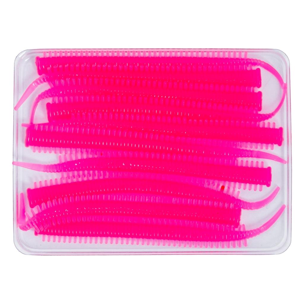 Silikon Kurt Yem - LRF Yem - 1g 70mm - Fishack Wormix - 10 Adet - Pink Glow - UV Silikon