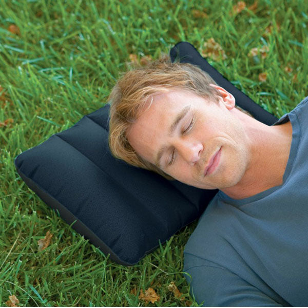 Şişme Kamp Yastığı - Kadife Kaplamalı (68672)