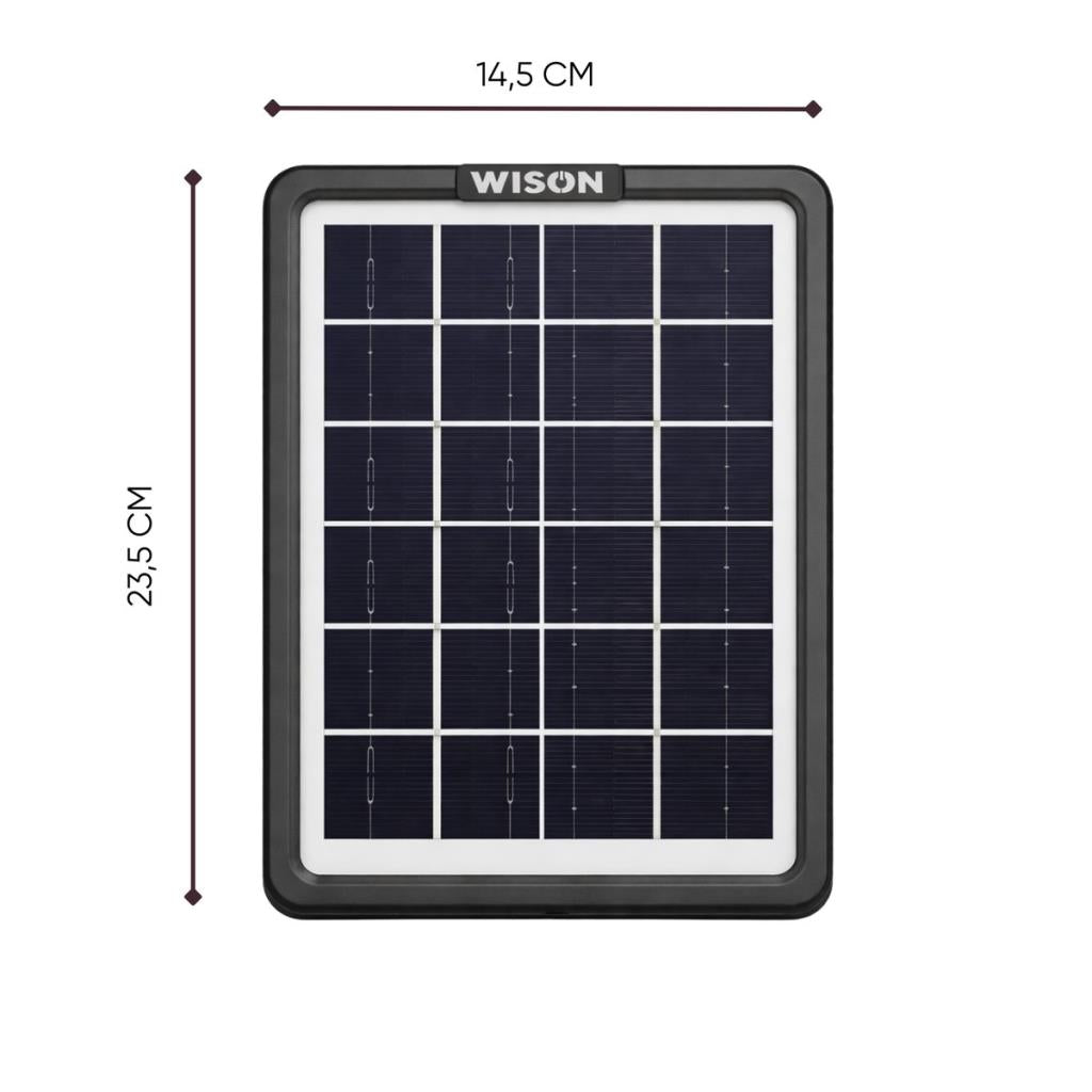 Solar Panelli Şarj Cihazı - 5 Usb Başlıklı - Wison - 3.5 Watt (WS-6010)
