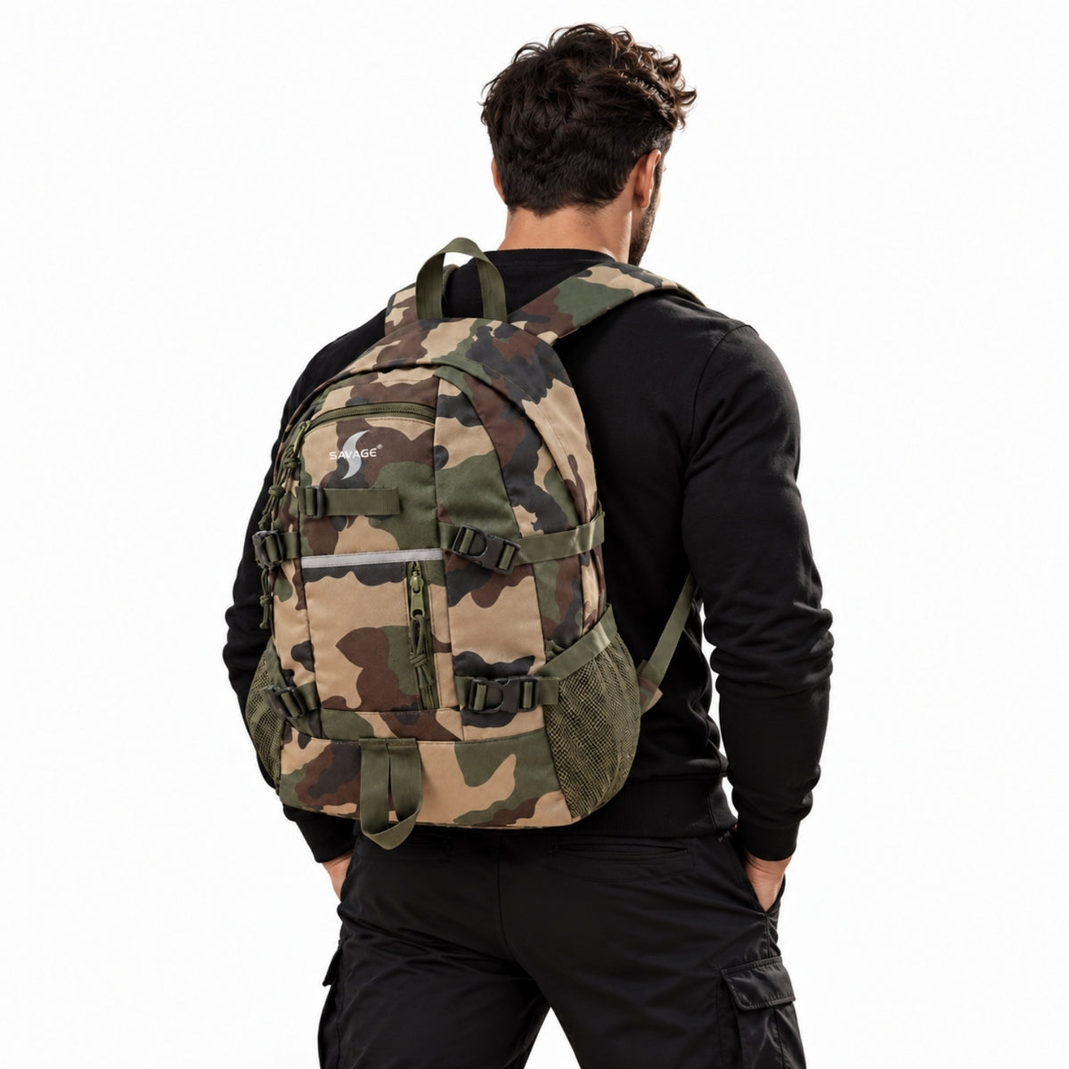 Su Geçirmez Outdoor Sırt Çantası - Kamp Çantası - Savage Ventura 40LT - Kamuflaj