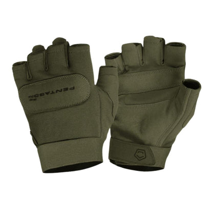 Taktikal Eldiven - Pentagon - Yarım Parmak - Duty Mechanic - Olive - P20010-SH