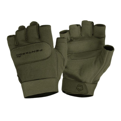 Taktikal Eldiven - Pentagon - Yarım Parmak - Duty Mechanic - Olive - P20