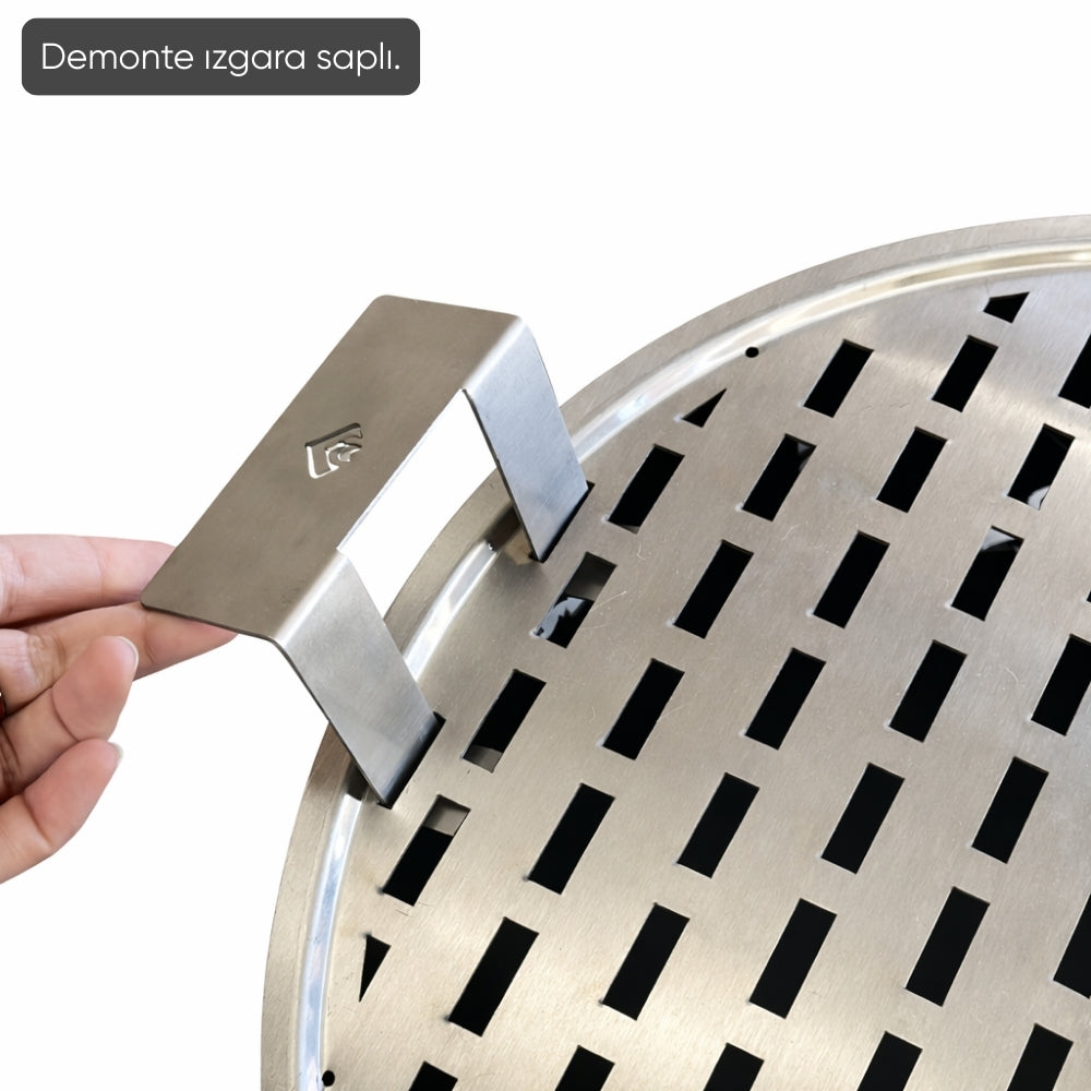 Taşınabilir Kömür Barbekü Mangal - Orta - 40cm*13cm*60cm