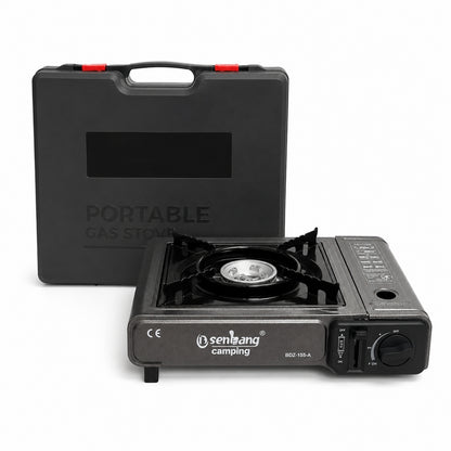 Tekli Çantalı Mini Portatif Ocak - Senbang - Gri (BDZ-155-A)