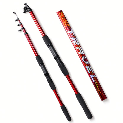 Teleskopik Olta Kamışı - Travel - 210cm 50/150 gr - Bordo