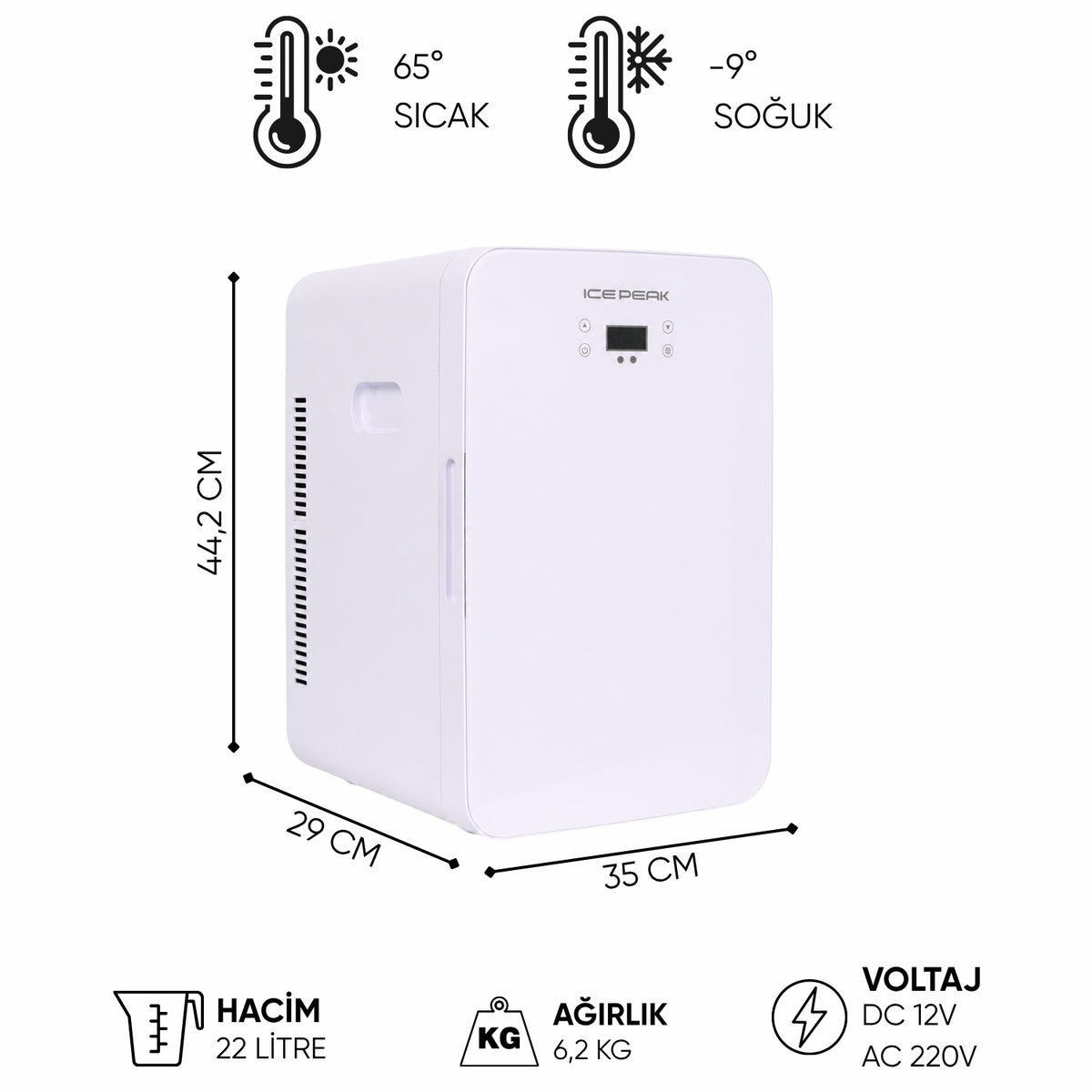 Termoelektrikli Buzdolabı - IcePeak ChillCUBE - 22 lt - 300738