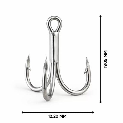 Üçlü İğne - Nikel Üçlü Kanca - Fishack 3210 - 10 Adet - No: 6