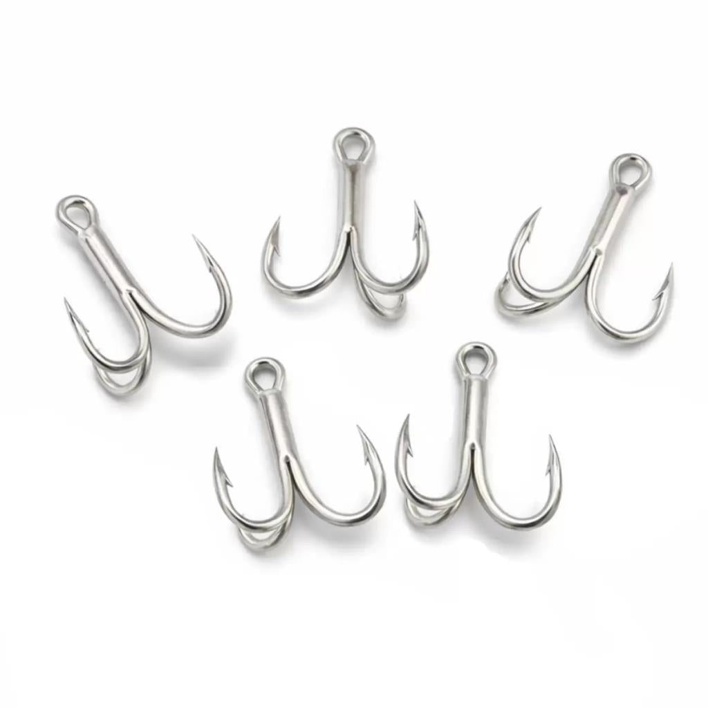 Üçlü İğne - Nikel Üçlü Kanca - Fishack 3210 - 5 Adet - No: 1/0