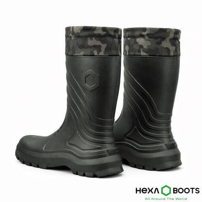 Ultra Hafif EVA Uzun Avcı Çizmesi - Haki - Konçlu - Hexa Boots