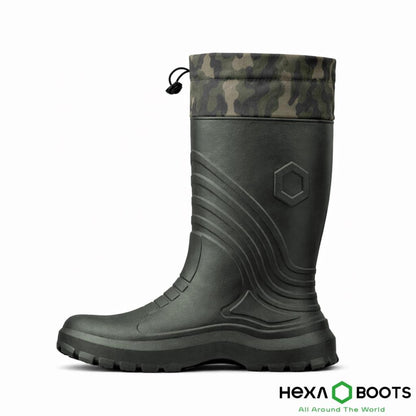 Ultra Hafif EVA Uzun Avcı Çizmesi - Haki - Konçlu - Hexa Boots