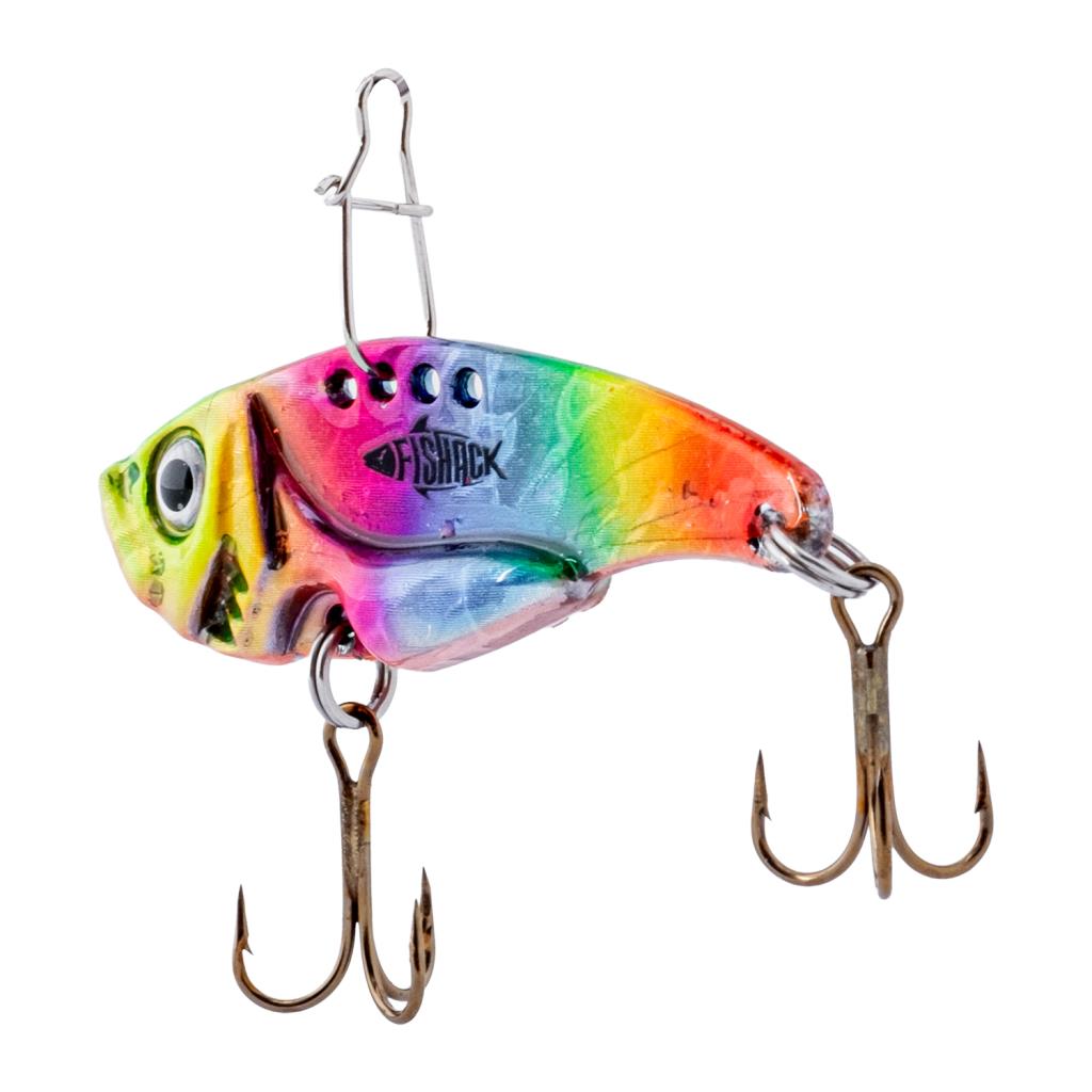 Vibrasyon Yem - LRF/Spin Jig - Fishack VibraX - 15g 55mm - Rainbow Fury - UV Boyalı