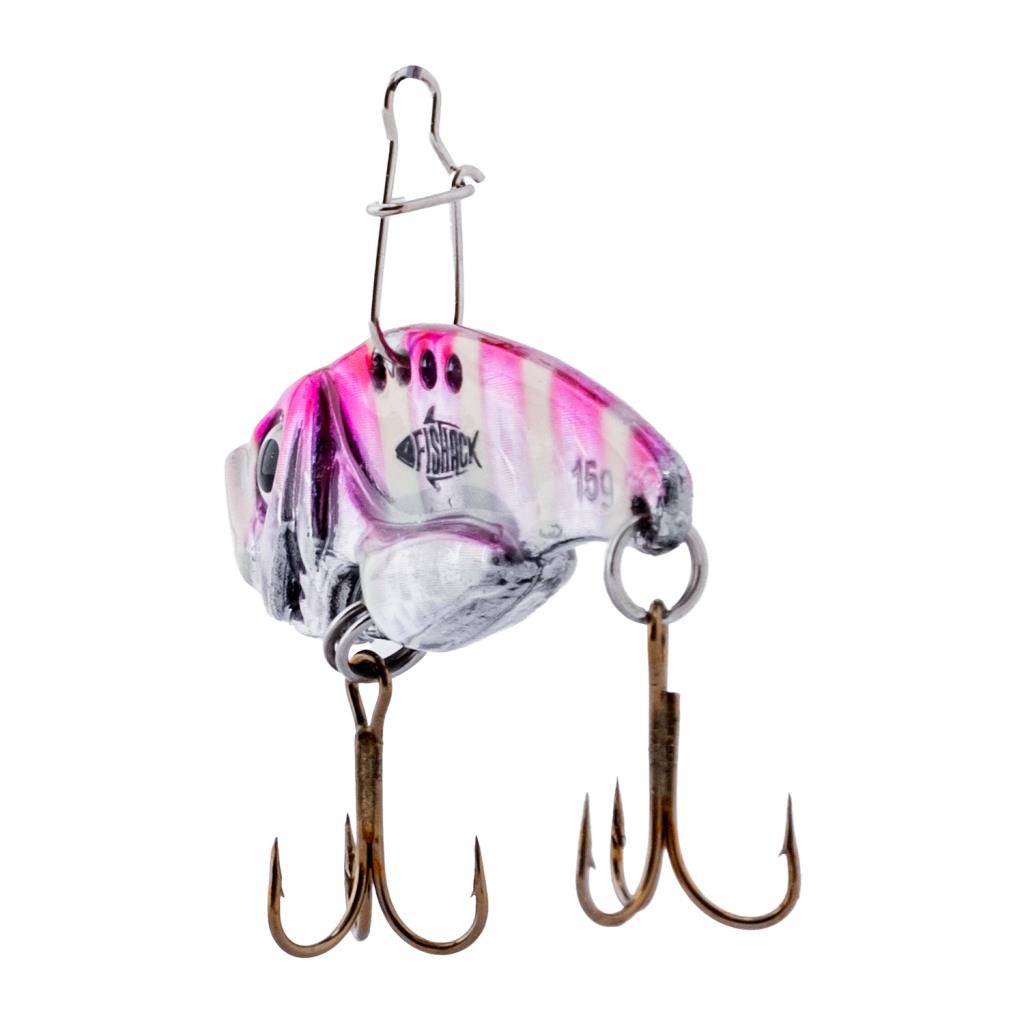 Vibrasyon Yem - LRF/Spin Jig - Fishack VibraX - 15g 55mm - Rose Glow - UV Boyalı