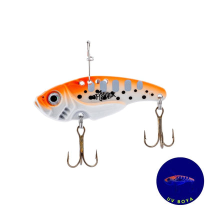 Vibrasyon Yem - LRF/Spin Jig - Fishack VibraX - 15g 55mm - Snow Drift - UV Boyalı