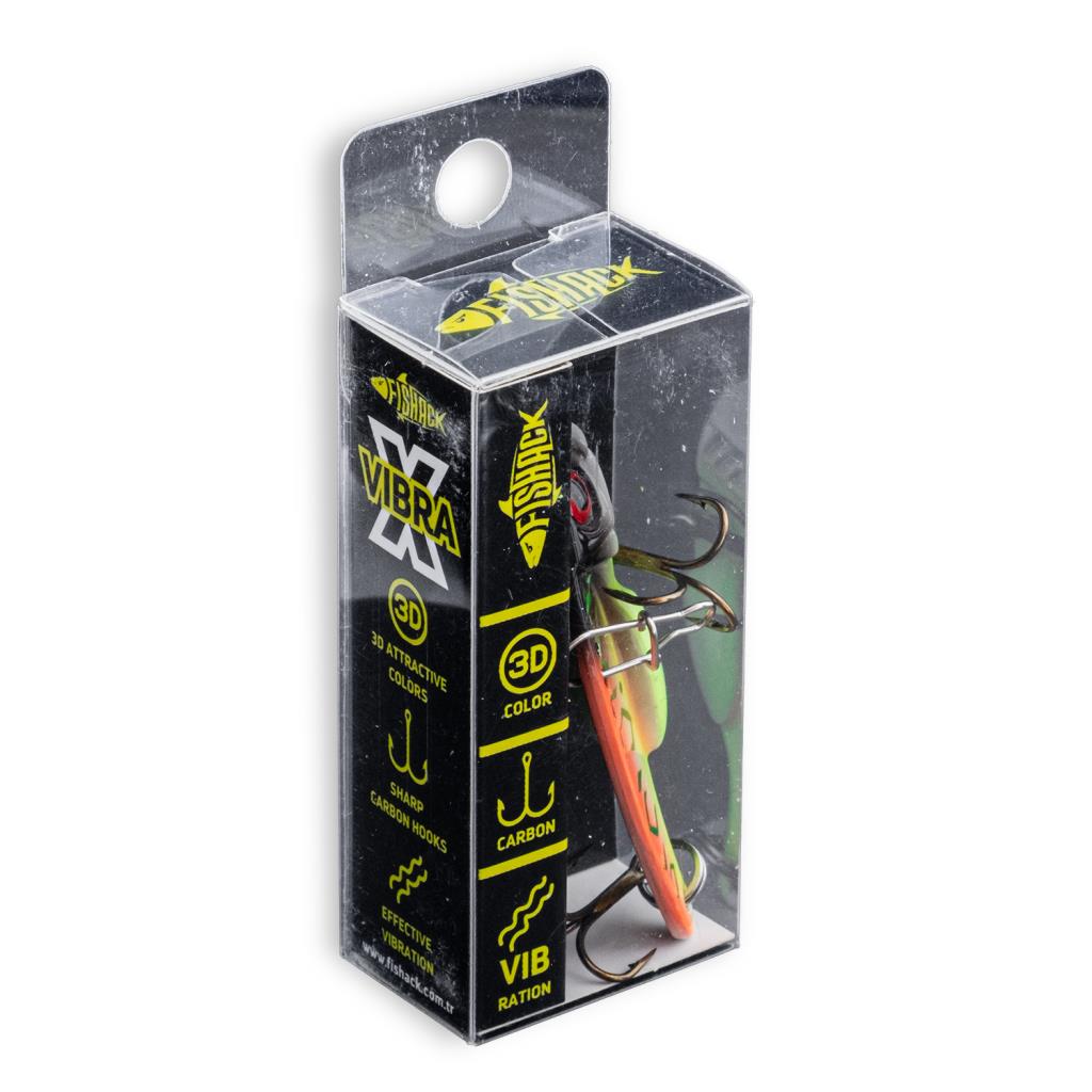 Vibrasyon Yem - LRF/Spin Jig - Fishack VibraX - 15g 55mm - UV Blaze - UV Boyalı