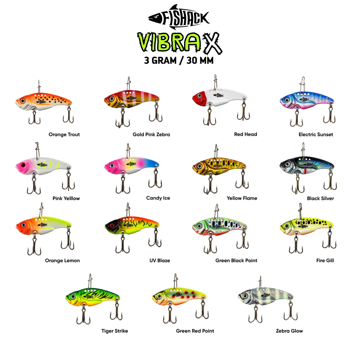 Vibrasyon Yem - LRF/Spin Jig - Fishack VibraX - 3g 30mm