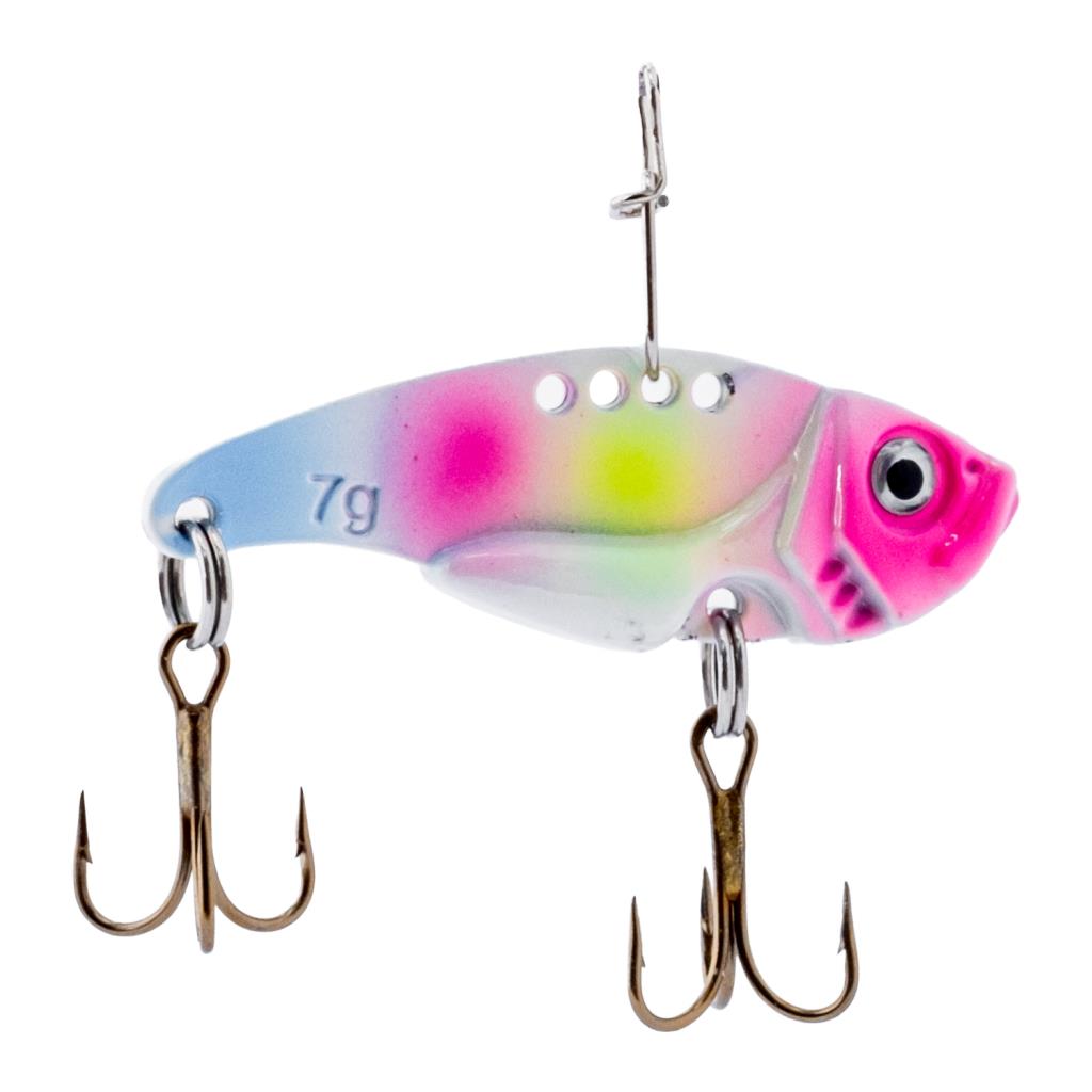 Vibrasyon Yem - LRF/Spin Jig - Fishack VibraX - 7g 40mm - Candy Ice - UV Boyalı