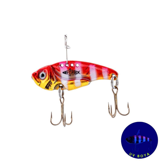 Vibrasyon Yem - LRF/Spin Jig - Fishack VibraX - 7g 40mm - Pink Panther - UV Boyalı