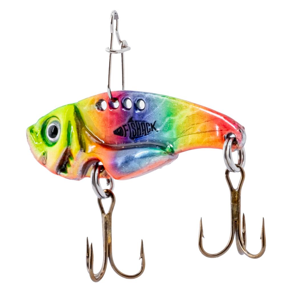 Vibrasyon Yem - LRF/Spin Jig - Fishack VibraX - 7g 40mm - Rainbow Fury - UV Boyalı