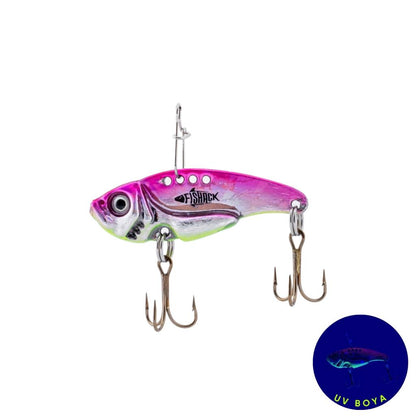 Vibrasyon Yem - LRF/Spin Jig - Fishack VibraX - 7g 40mm - Sparkle - UV Boyalı