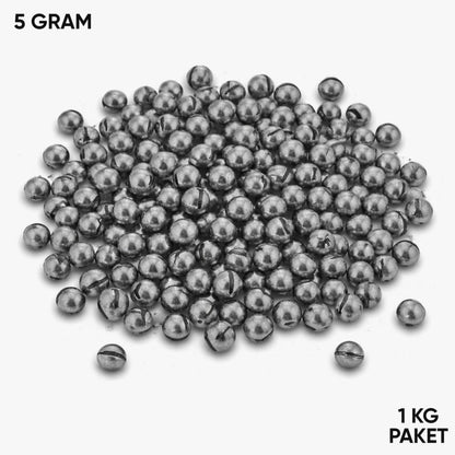 Kıstırma Yarma Kurşun - Kesikli Olta Kurşunu - 5 Gram (1 KG)