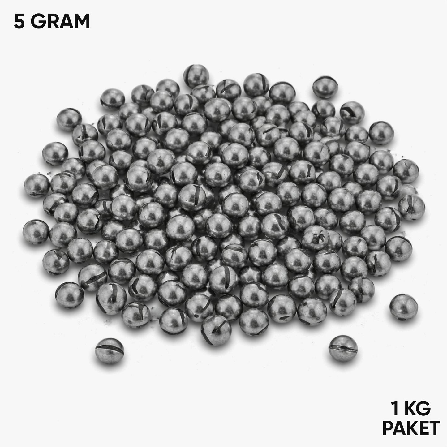 Kıstırma Yarma Kurşun - Kesikli Olta Kurşunu - 5 Gram (1 KG)