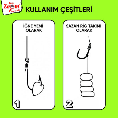 Yüzen Silikon Mısır Yem - Yüzen Sazan Mısırı - Midi - 10 Adet - Bal Kokulu
