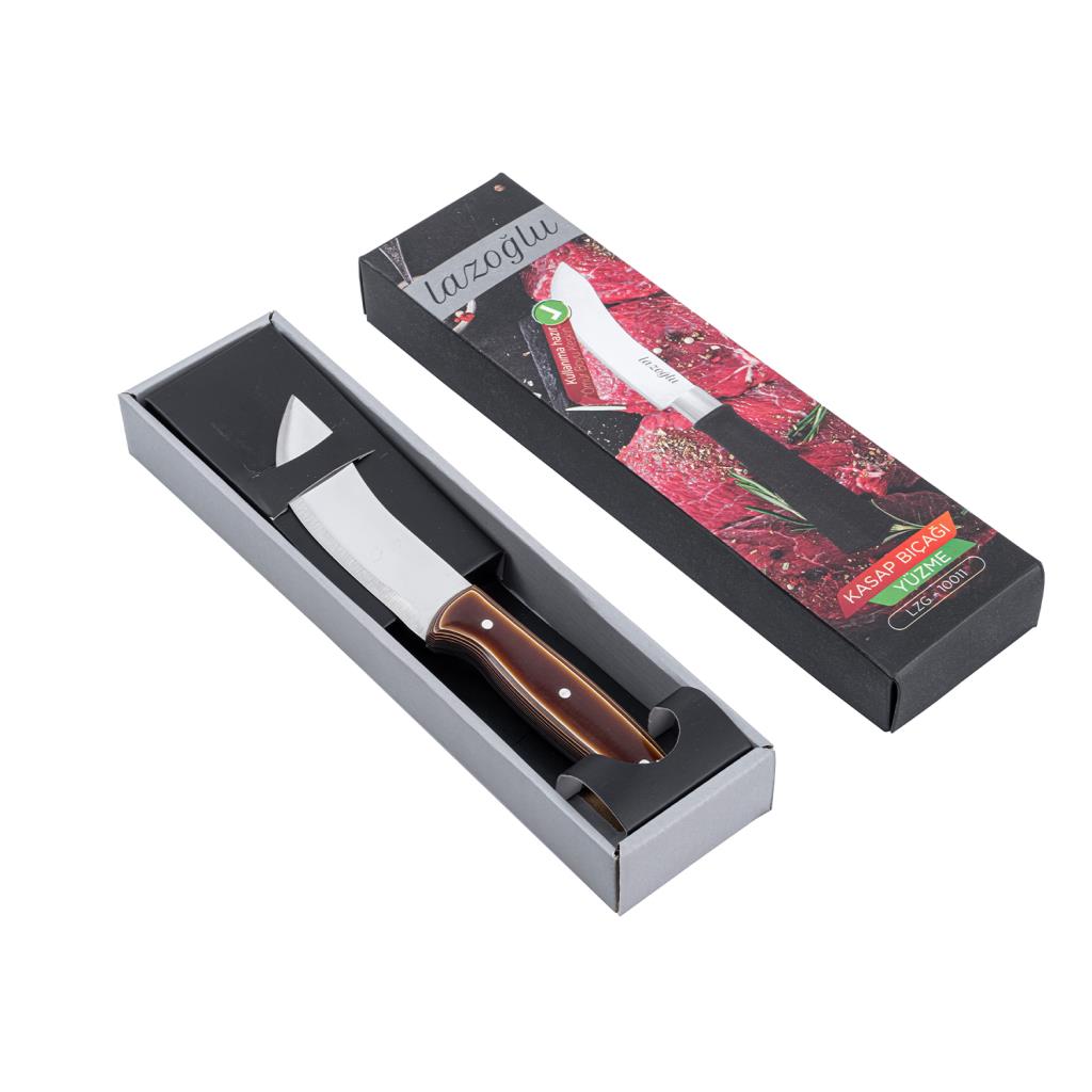 Yüzme Bıçağı - Lazoğlu - El Yapımı - Doğrama - Kesme - Kurban - Verzalit Saplı